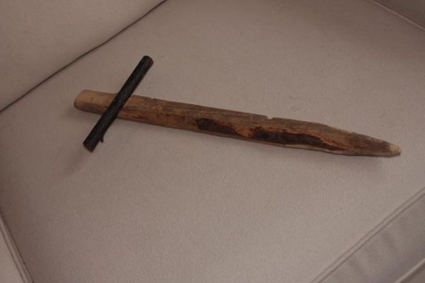 Child's toy wooden sword