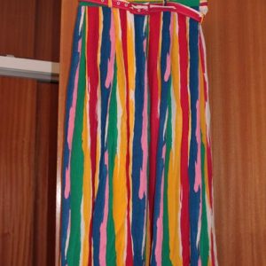 Multi coloured striped skirt