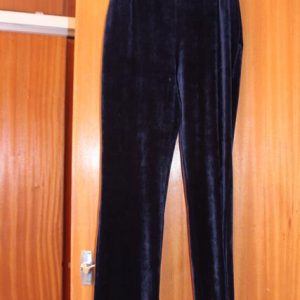 Navy velvet slacks