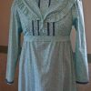 Blue floral long sleeved regency dress