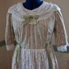 Peach floral regency dress