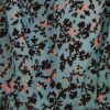 Blue floral sleeveless dress