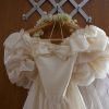Cream  80's style wedding dress