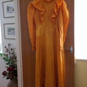 Orange maxi dress long sleeved