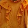 Orange maxi dress long sleeved