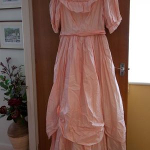 Peach ball gown