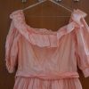 Peach ball gown