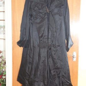 Black skirt and long jacket