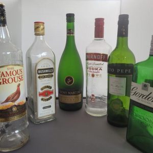 Collection of Spirit Brand Bottles