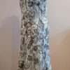 Turqoise Blue Floral sleeveless dress