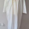 Long robe with over robe (White with gold trim) long sleeves
