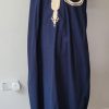 Long robe (Blue with gold trim) short sleeves