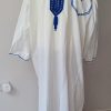 Long robe (White with Blue trim) long sleeves