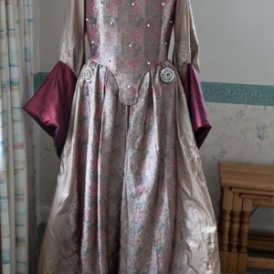 Anne Boleyn costume (skirt and top) plus 'B' pearl necklace
