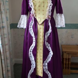 Purple yellow Georgian dress