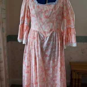 Georgian dress peach