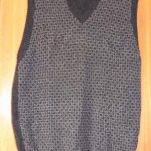 Grey patterned tank top
