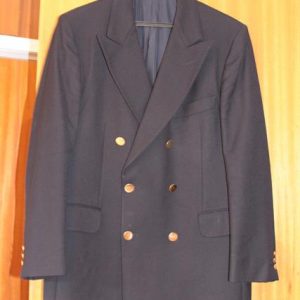 Navy sports jacket (short with gold buttons)