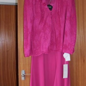Fuchsia pink suit
