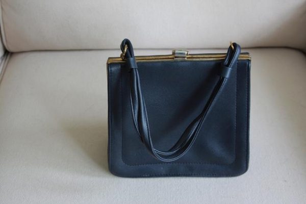 Navy handbag 1940's