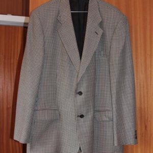 Black/white tooth check jacket
