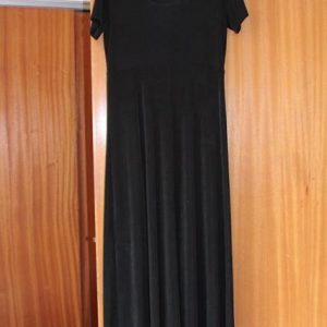 Black long plain dress