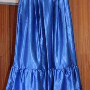 9944-4.jpg Blue satin skirts (midi length)