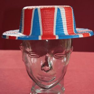 Plastic union jack hat