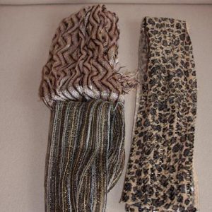 Glitzy scarfs