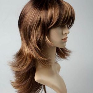 Long brown wig