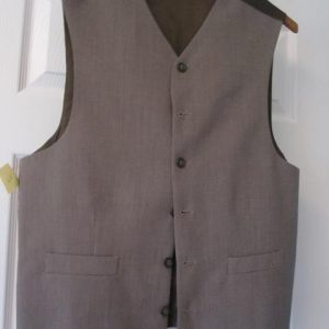 Brown men's waistcoat