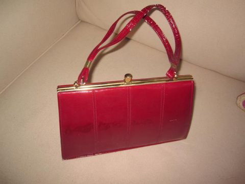 Red handbag