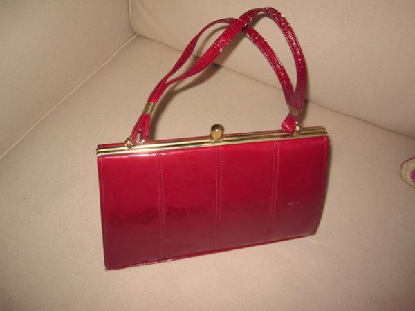 Red handbag