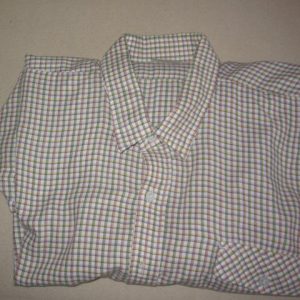 Pink /green/white shirt