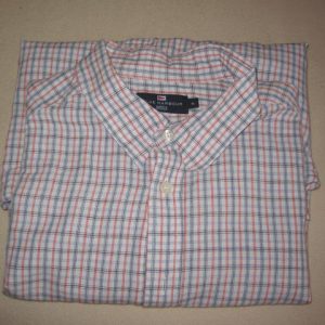 Pink / blue check shirt