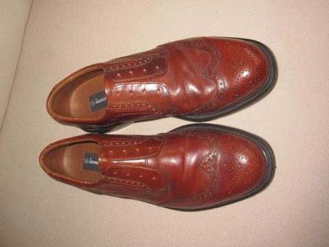 Tan shoes