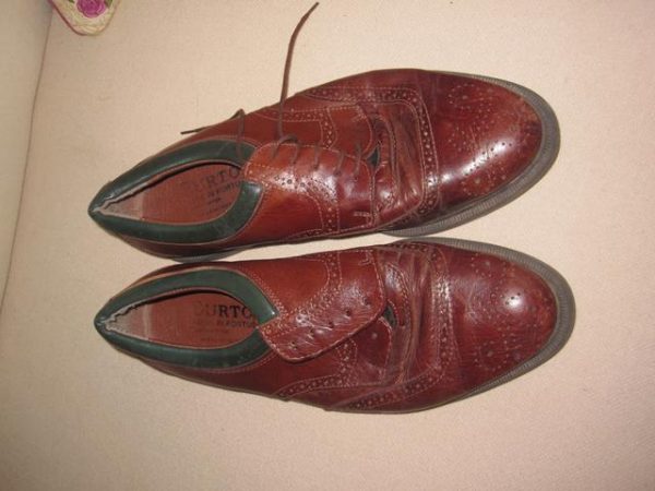 Tan shoes