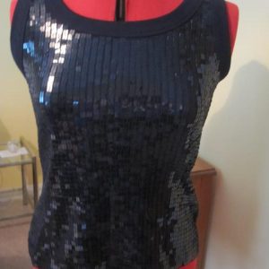 Black glittery top, sleeveless