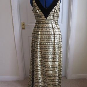 Gold /black evening dress