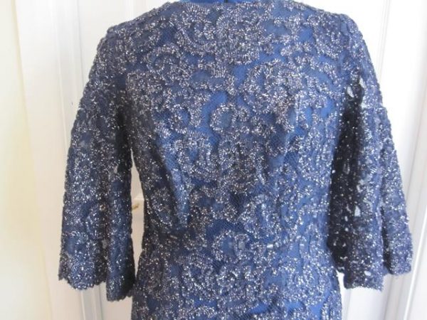 Blue glittery dress, Long