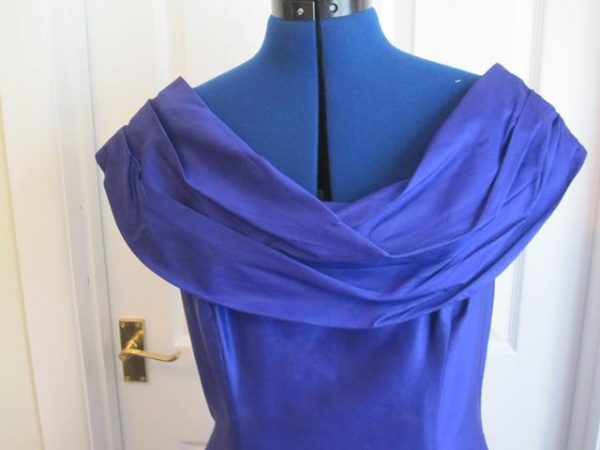 Blue evening dress