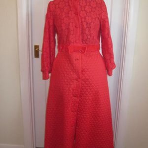 St Michael vintage red dressing gown (ladies)