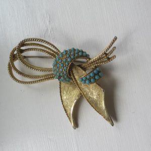 Blue & Silver Brooch