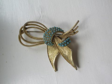 Blue & Silver Brooch