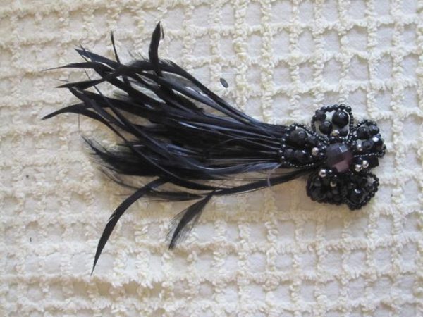 Black brooch