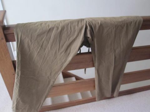 Khaki trousers