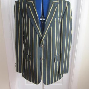 Navy gold striped