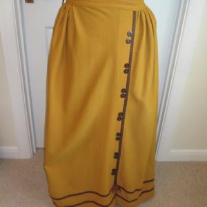 Long mustard skirt