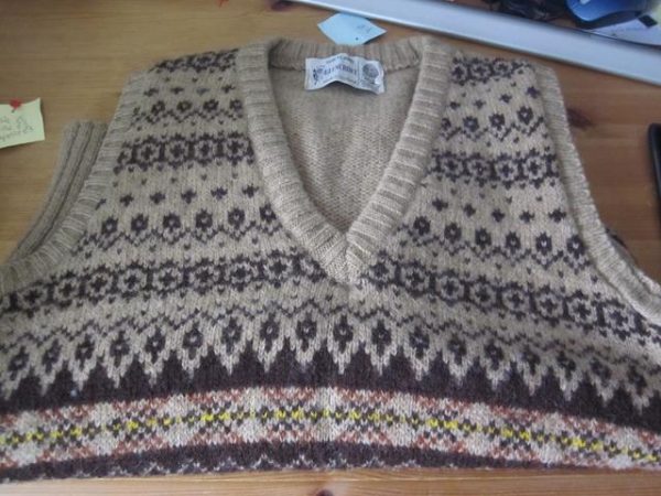 Beige Shetland  tank top
