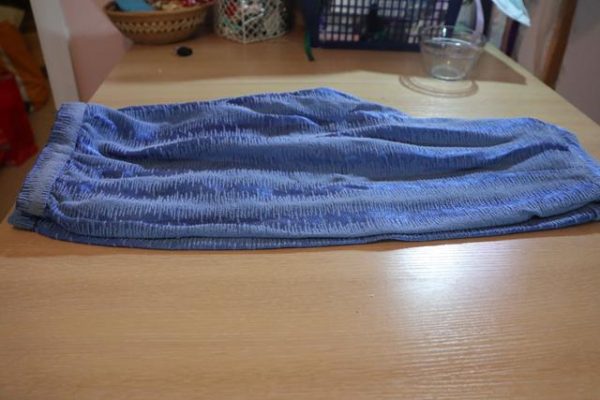 Georgian breeches, blue striped